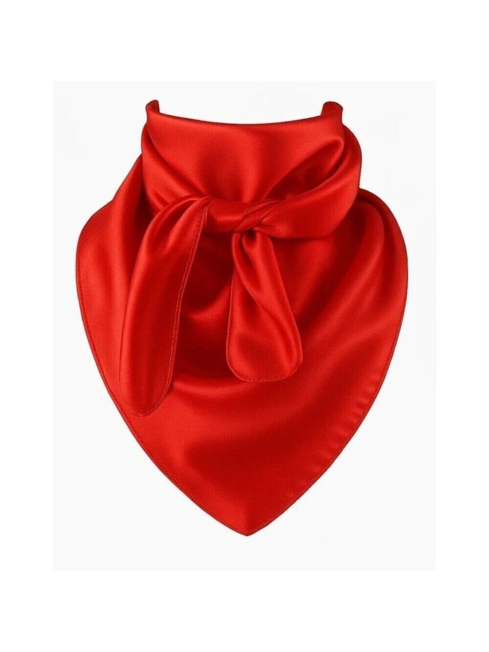 Red Wild Rag Scarf Large 23x23 Western Accessory